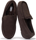 Project Cloud Mens Slippers 100% Genuine Leather - Warm, Supportive