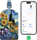 Luggage Tags Built-in Anti-Loss Tracker - Luxury Leather Tag