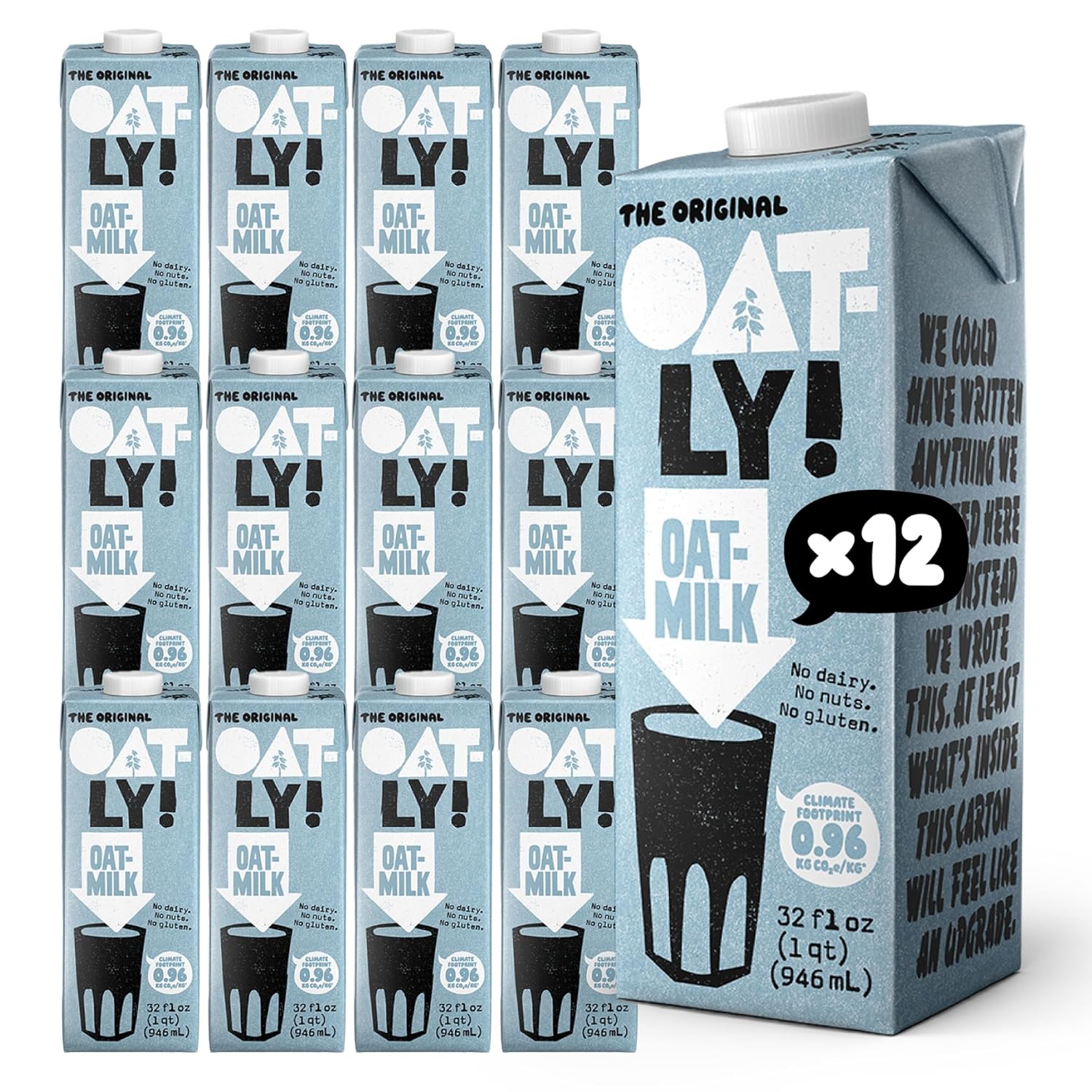 Oatly Original Oatmilk - Creamy Dairy-Free Plant-Based Milk