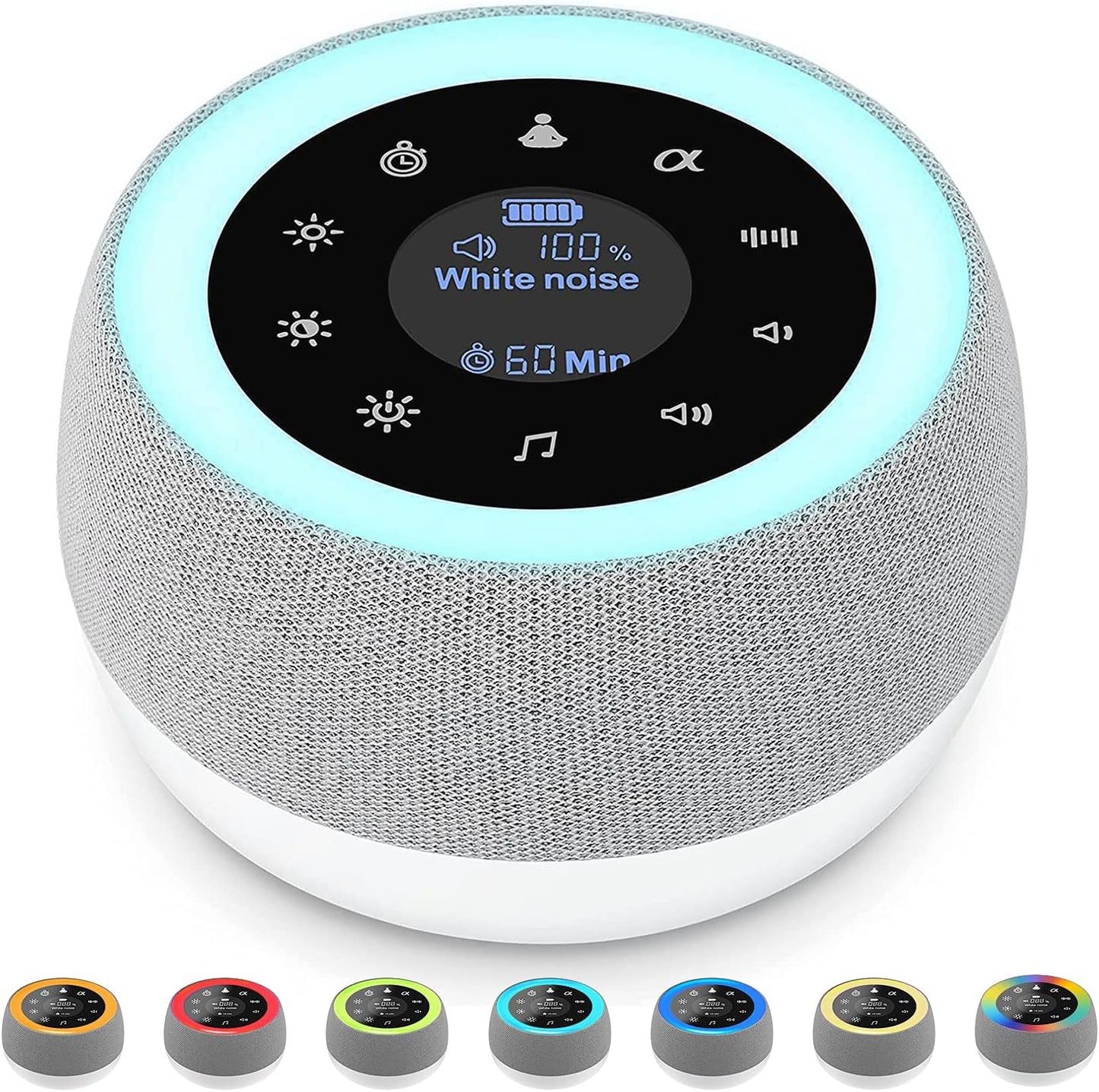 IDOLCO White Noise Machine - Sleep Aid & Night Light