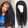 Deep Wave Headband Wig 16in - 100% Brazilian Virgin Human Hair