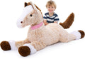 MaoGoLan Large Horse Stuffed Animal 47in Plush Pony - Cuddly Ridable