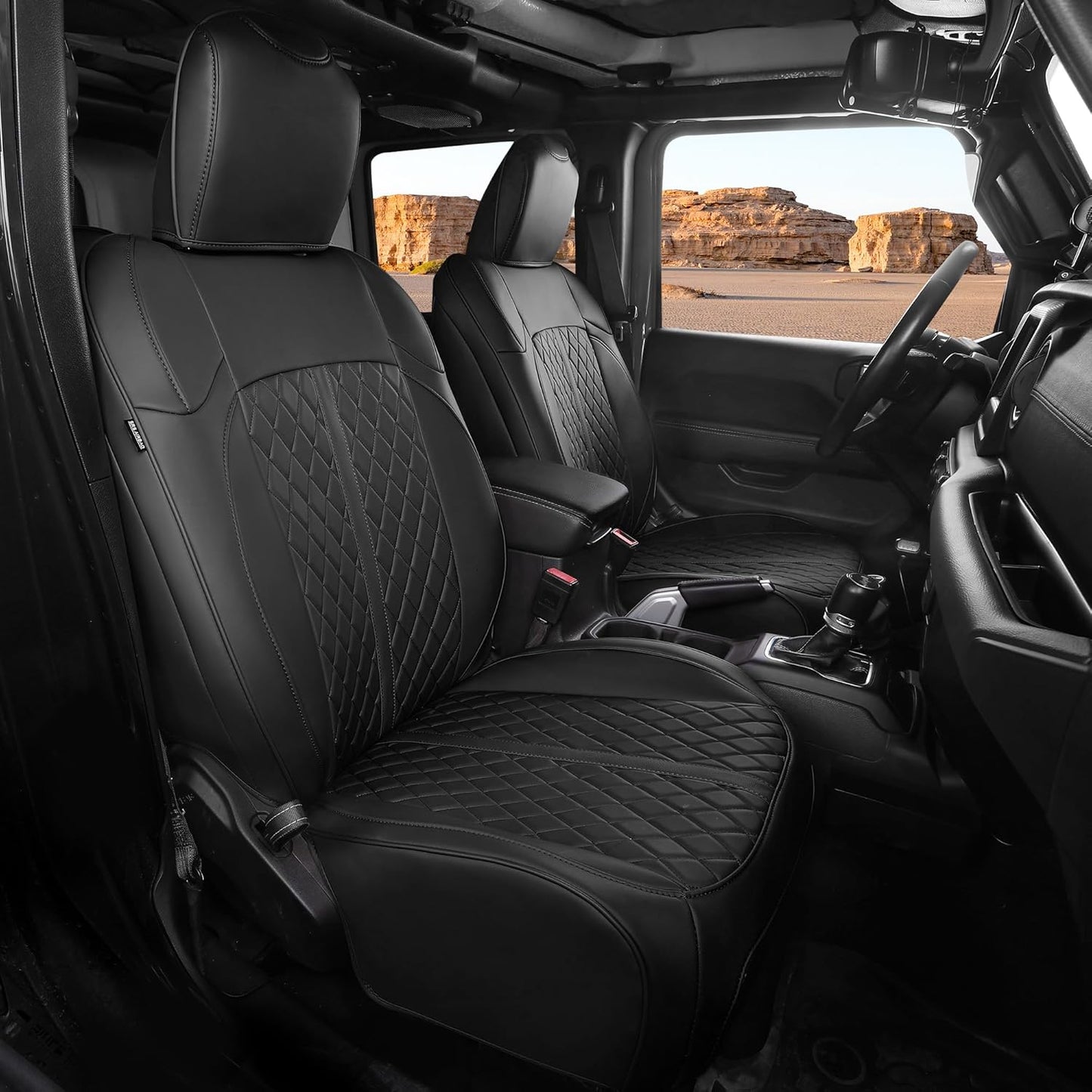 Custom Fit Jeep Wrangler Seat Covers for 4 Door Models 2013-2017
