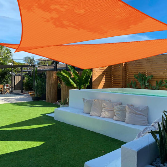 TANG 8ft x 8ft x 11ft Sun Shade Sail for Outdoor Activities