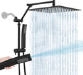 All Metal 12 Inch Rain Shower Head with Handheld Spray Combo