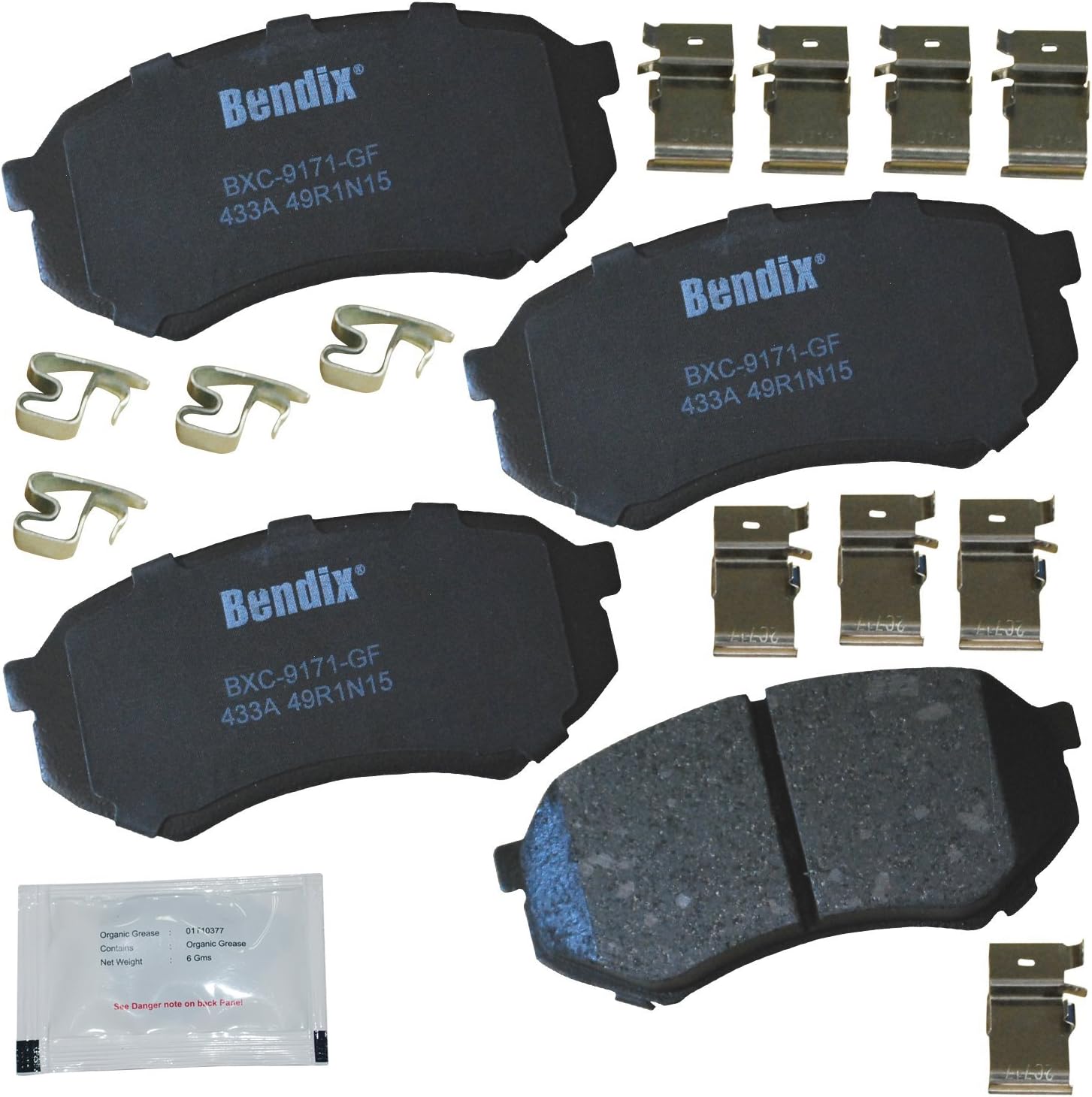 Bendix Priority1 CFC433A Ceramic Brake Pad Set for Mitsubishi Fuso