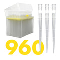 1000 uL Universal Filtering Racked Pipette Tips - Filtered, Sterile