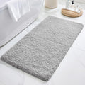 ILANGO Grey Bathroom Rugs 24x70 in Non Slip Plush Runner - Super