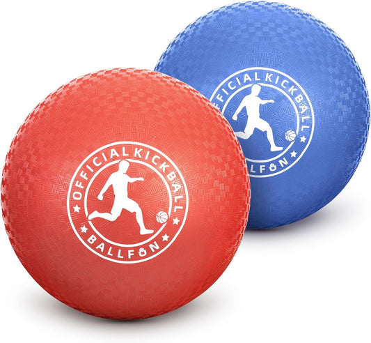 BallFUN Rubber Dodgeballs - Indoor/Outdoor Kickball