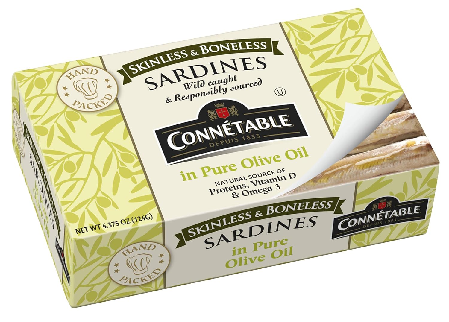 Sardines in Pure Olive Oil by Connetable - Nutritional Powerhouse