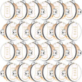 4 in Tambourine Set for Weddings and Parties - 24 Pack Wooden Handheld