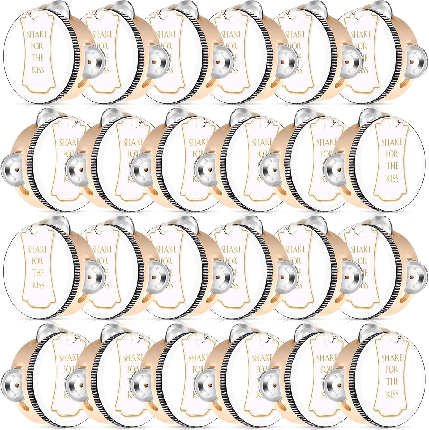 24 Set 4 Inch Tambourine for Weddings and Celebrations