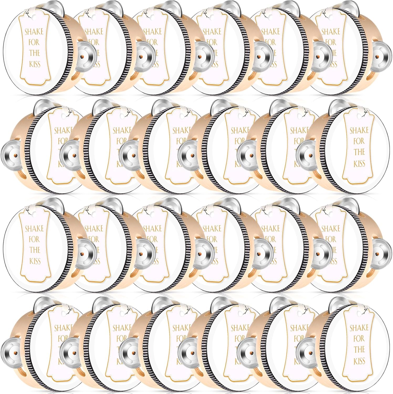 24 Set 4 Inch Tambourine for Weddings and Celebrations