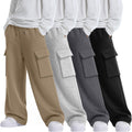 Boys' Cargo Sweatpants 4 Pack - Comfortable Active Joggers