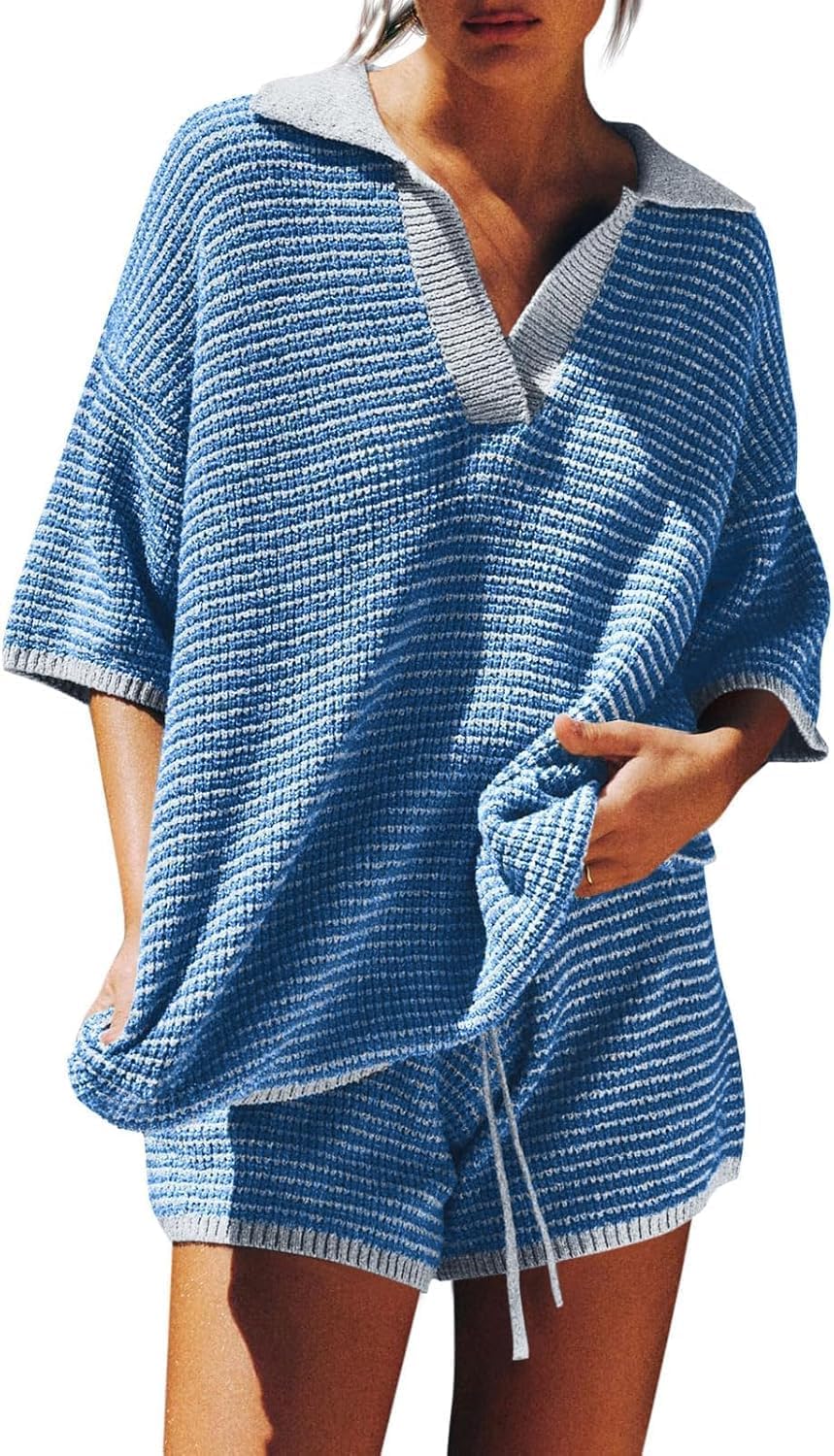 Tankaneo Womens Sweater Set 2 Piece Outfits for Comfort