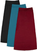 Free to Live Girls Maxi Skirt 3 Pack Ages 7-16 - Uniform Friendly