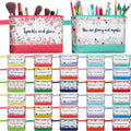 30 Pcs Cotton Canvas Makeup Bags for Travel and DIY Projects