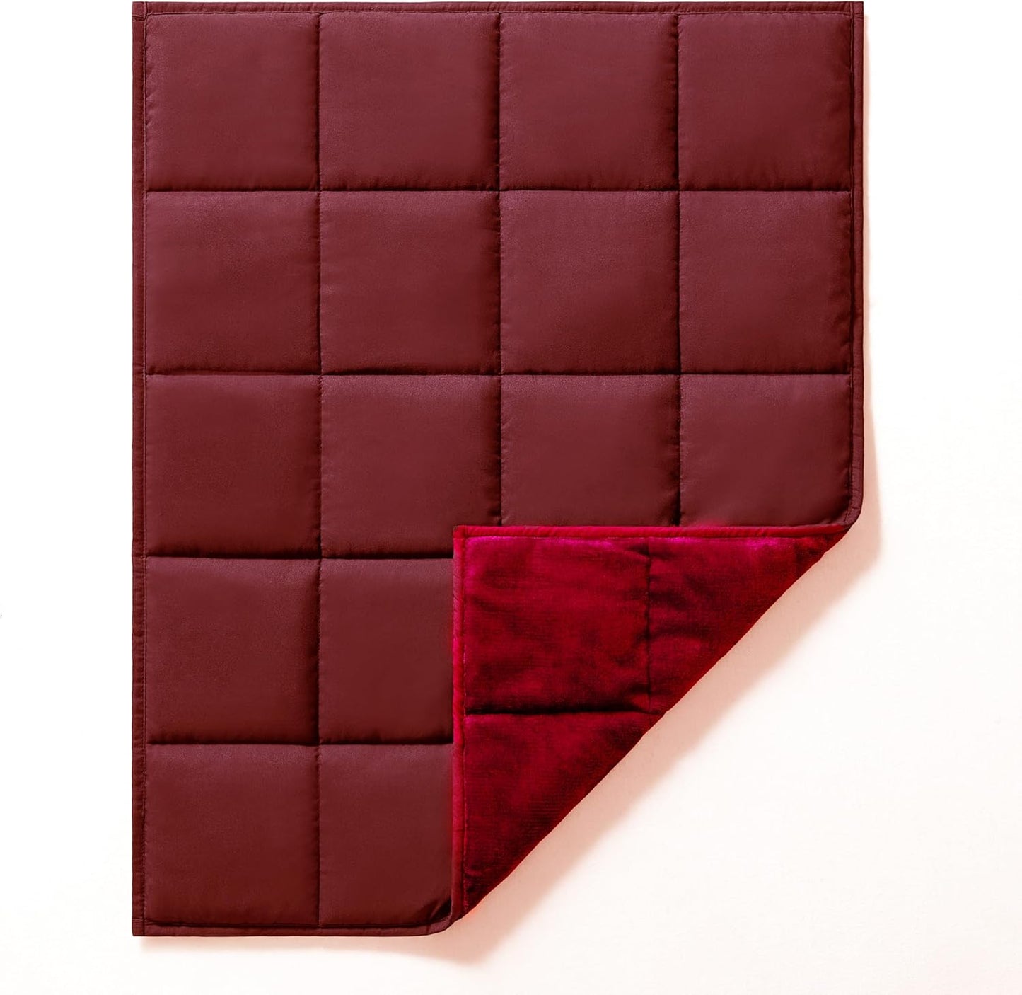 L'AGRATY Weighted Lap Blanket 7lb for Relaxation and Comfort