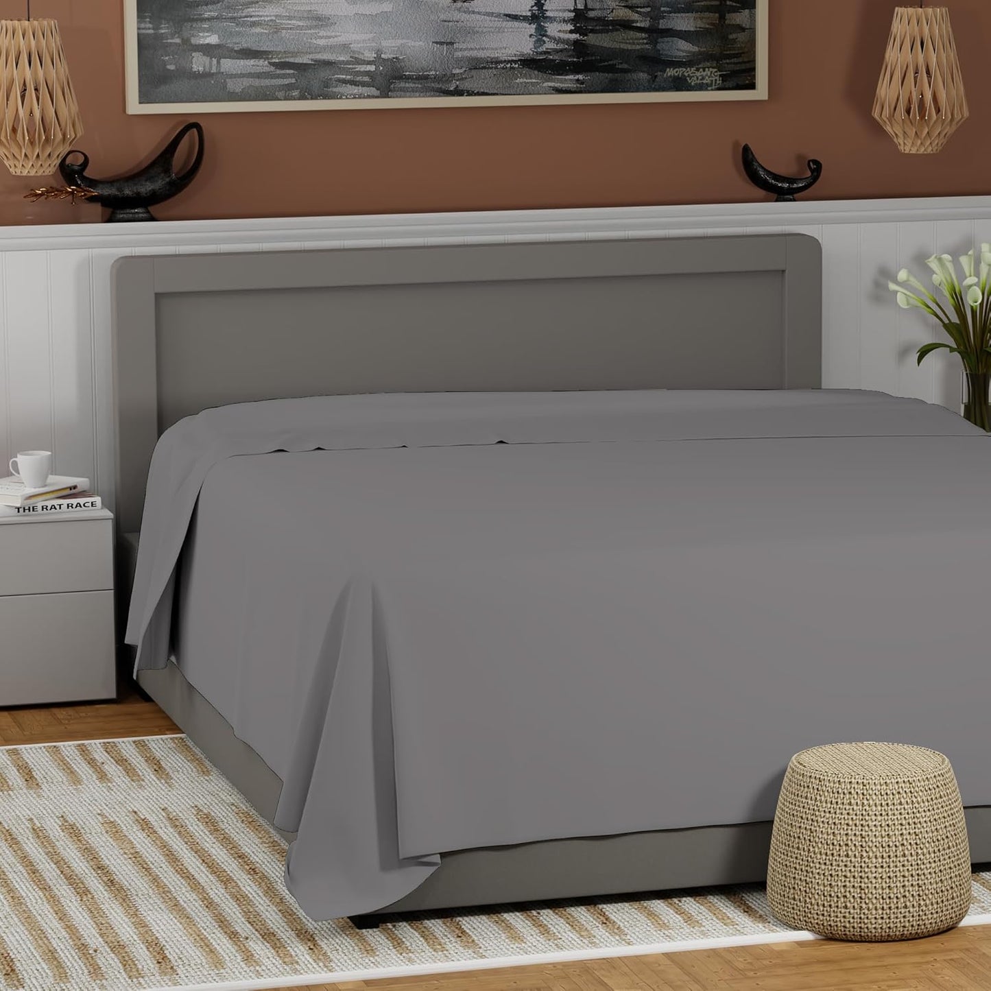 100% Cotton Cool & Crisp Percale King Size Top Sheet Review