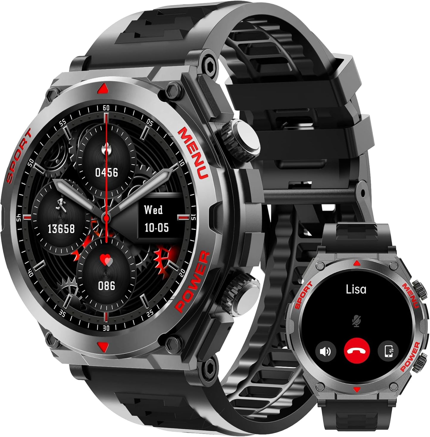 Multi-Functional Smartwatch: Answer/Make Calls, 100+ Sport Modes