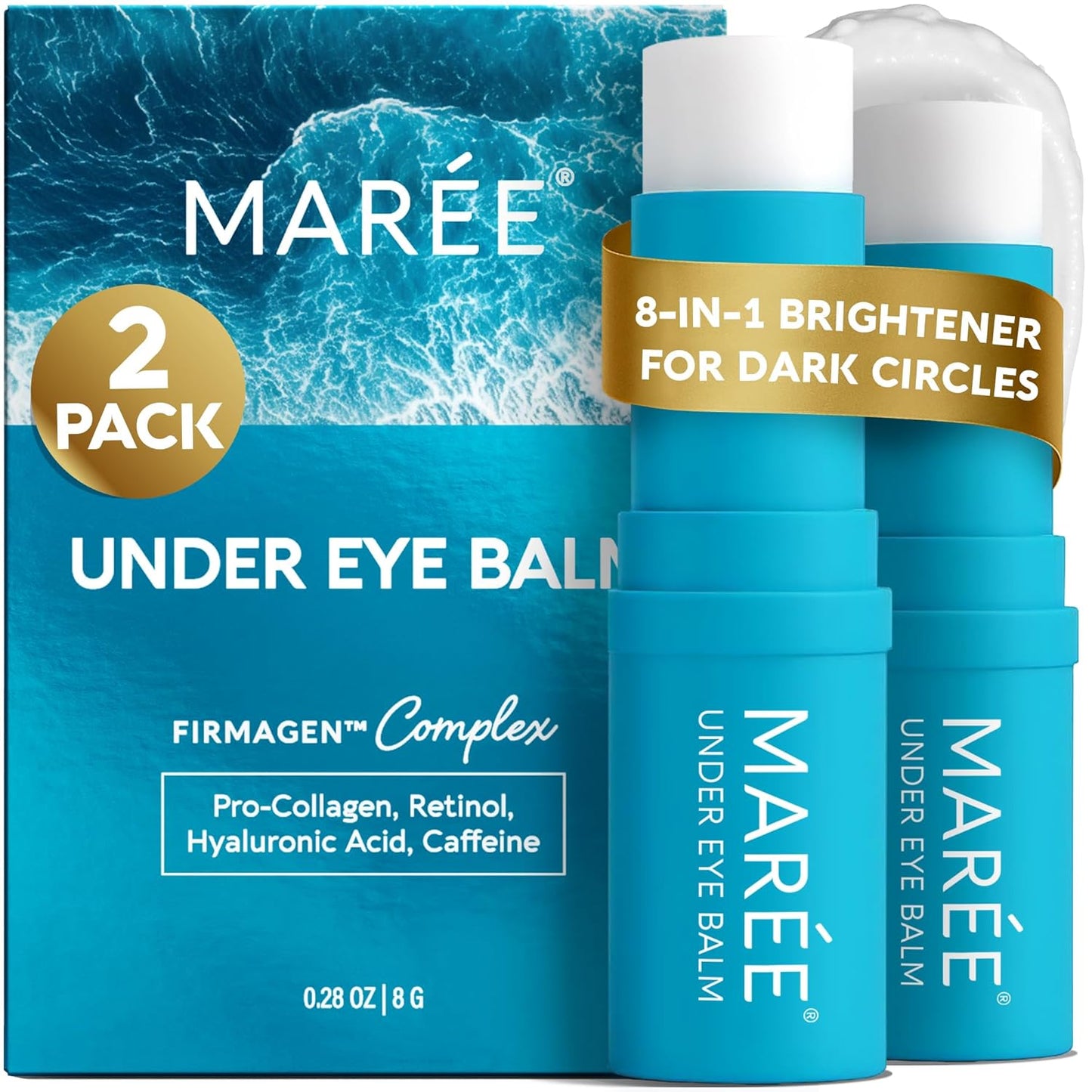 MAREE Under Eye Balm Stick Hydrating for Dark Circles & Wrinkles
