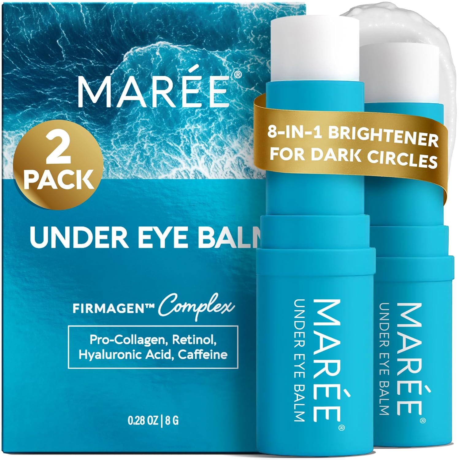 MAREE Under Eye Balm Stick Hydrating for Dark Circles & Wrinkles