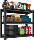 Metal Garage Shelving Unit 2000 lbs Capacity - 3-Tier Heavy Duty