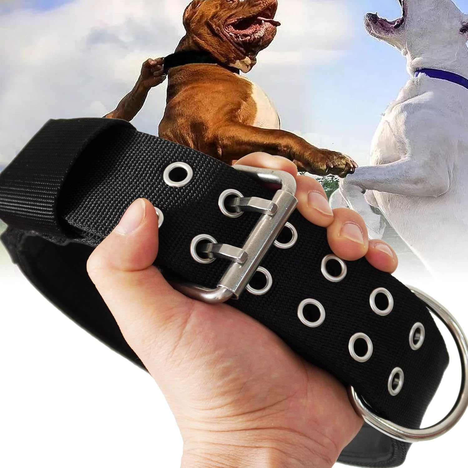 Large Dog Collar for Giant Breeds - Heavy Duty Tactical Design
