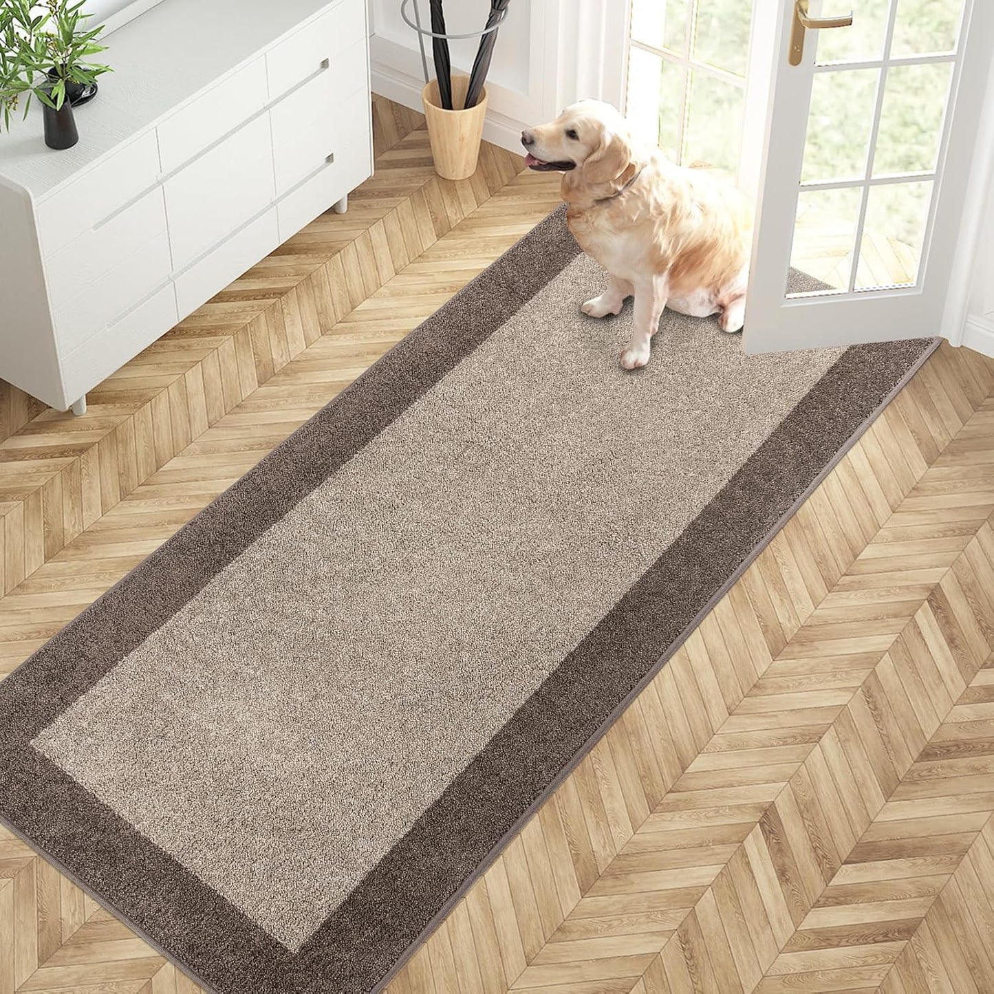 PURRUGS Dirt Trapping Door Mat 32in x 72in for Muddy Shoes