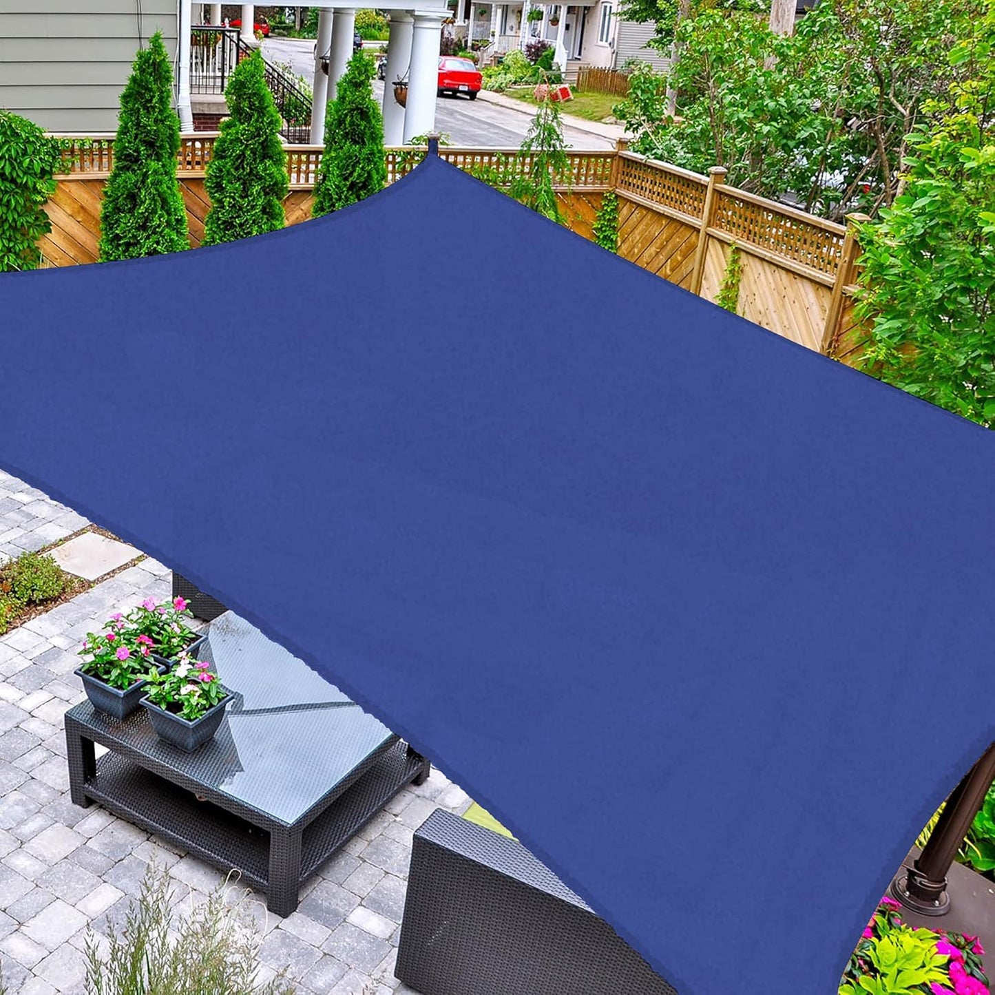 AsterOutdoor 8ft x 12ft Sun Shade Sail for Patio and Garden