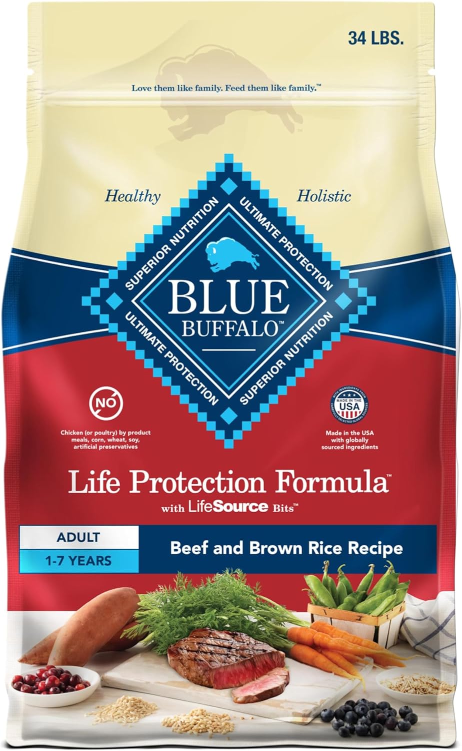 Blue Buffalo Life Protection Formula Dry Dog Food for Strong Muscles