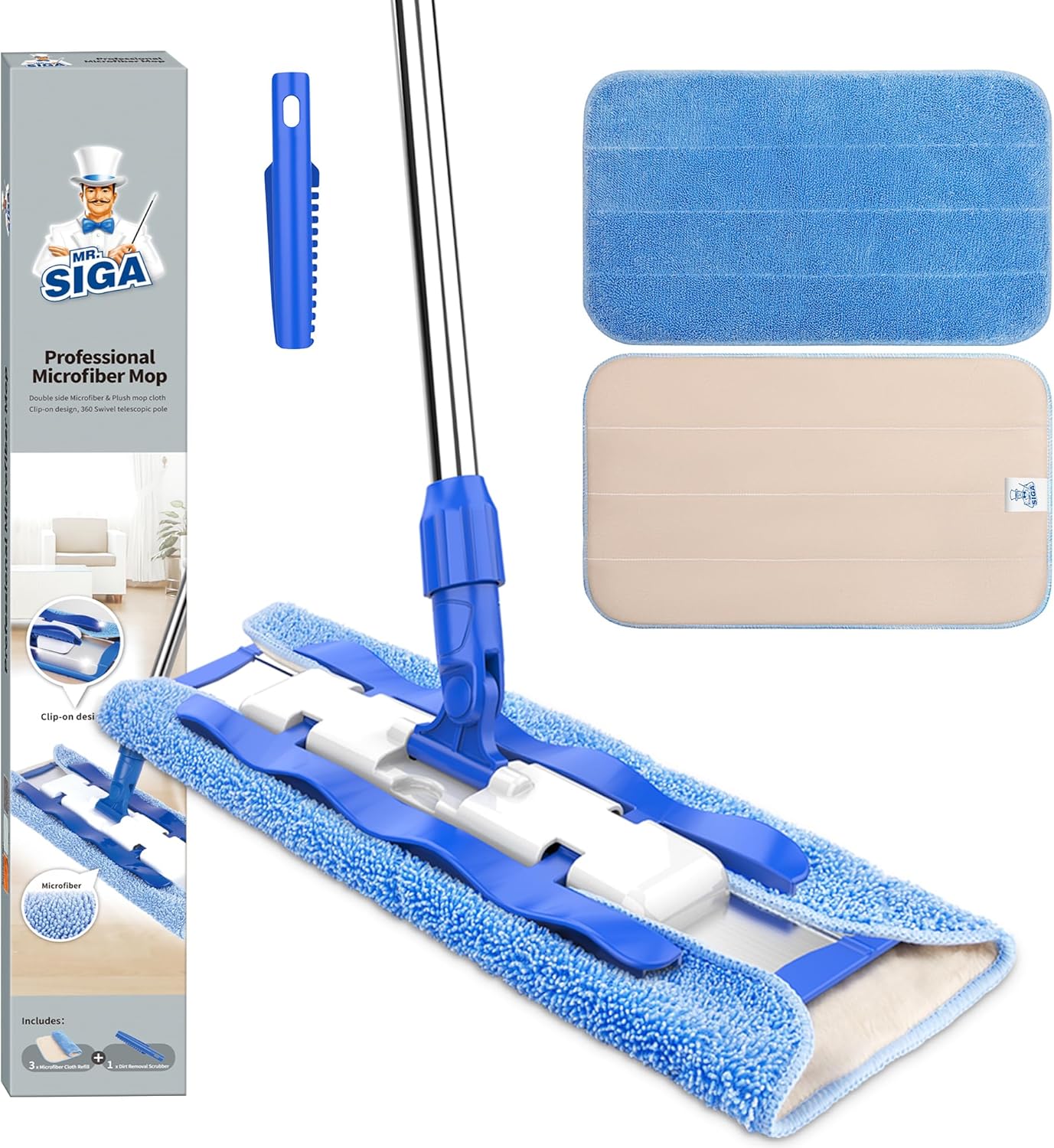 Professional Microfiber Mop for Efficient Floor Cleaning