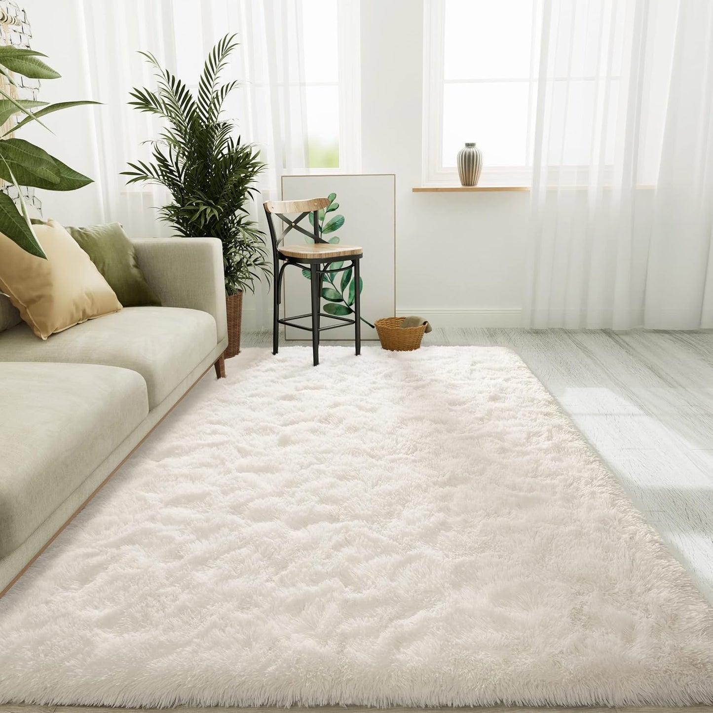 LOCHAS Ultra Soft Indoor Modern Area Rug for Cozy Living Rooms