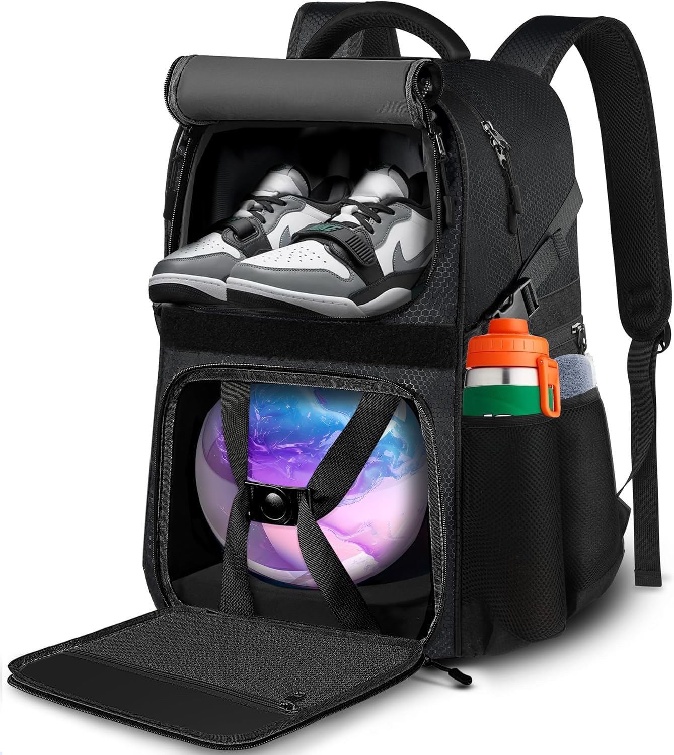 Bowling Ball Bag with Shoe Totes for Size 16 Players
