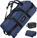 STOVER 80L Rolling Duffel Bag with Wheels - Large Durable Travel Gear