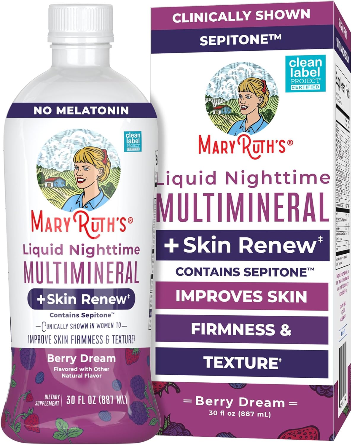 MaryRuth's Liquid Nighttime Multimineral for Skin Renewal