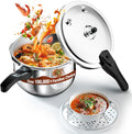 WantJoin 11 Quart Stainless Steel Pressure Cooker for Safe Cooking