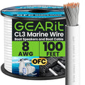 GEARit 8 Gauge Marine Electrical Primary Wire (100ft) - Tinned OFC