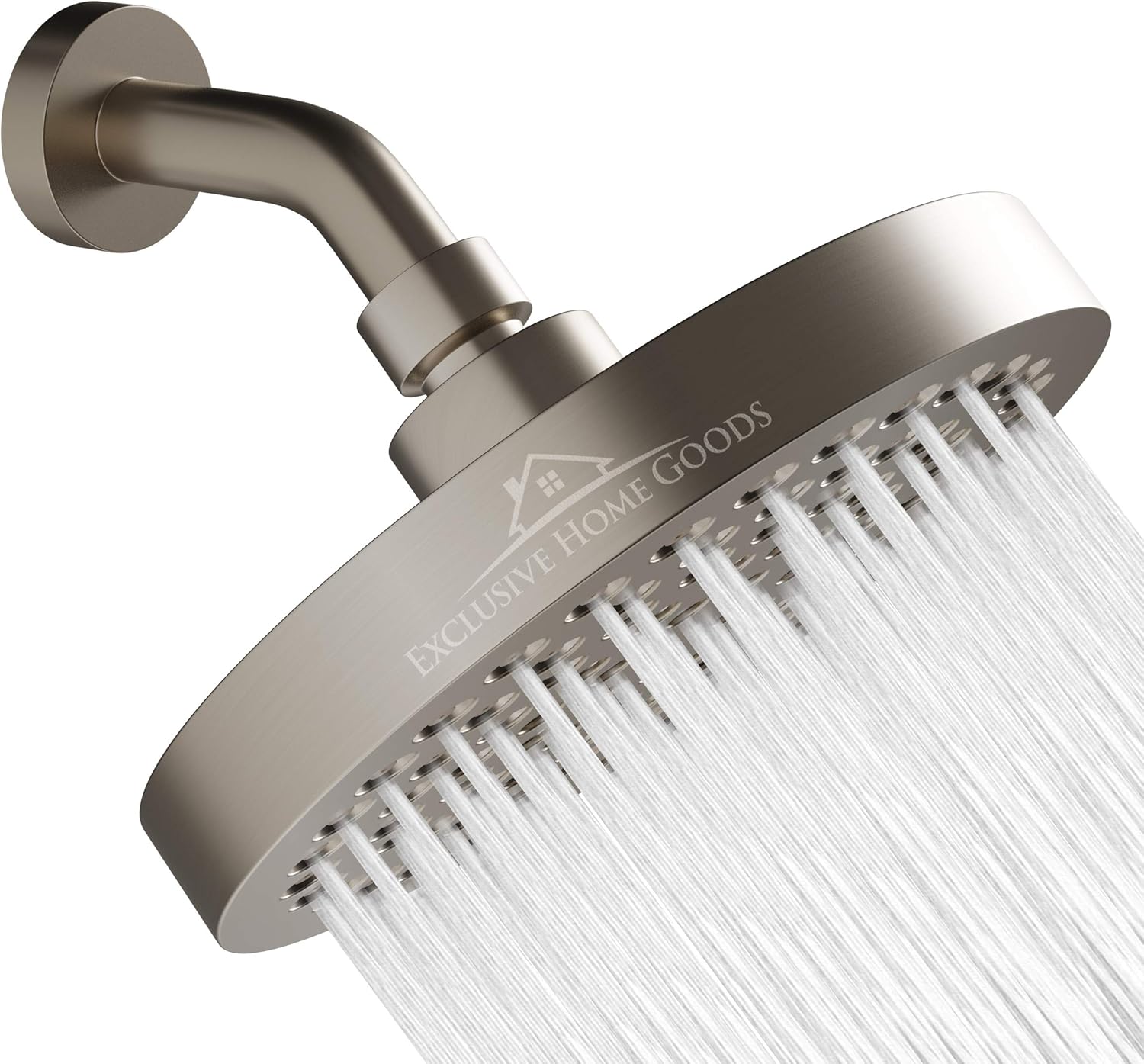 Heatsistence Rainfall Shower Head - 6 High Pressure Chrome Finish