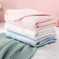 Waffle Baby Blankets 4-Pack 39 in x 43 in - Soft Cotton Swaddle Set