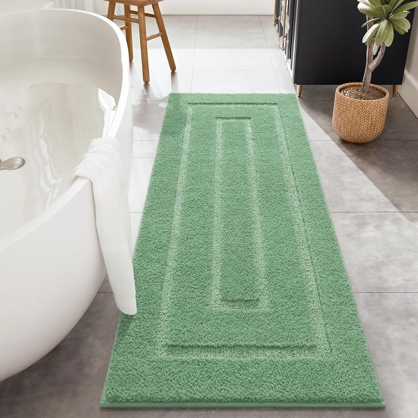 HOMORE 24x60 Inch Bathroom Rug - Soft, Absorbent, Non-Slip