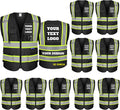 BeautyWill Custom Safety Vest Class 2 Hi Vis Reflective Vest
