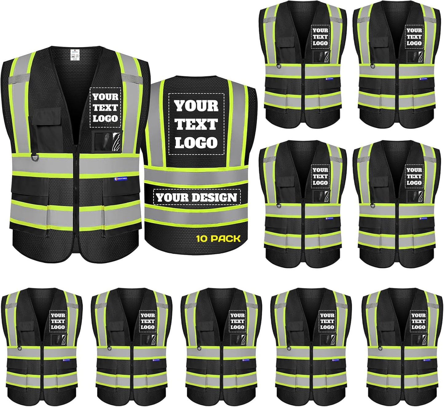 Custom Safety Vest for Enhanced Visibility and Comfort