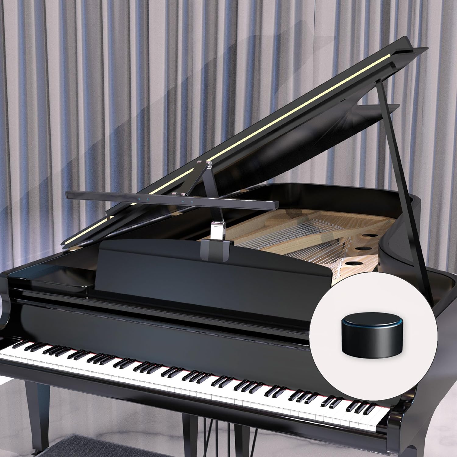Stella-Pro Piano Light Double Arm Clip On for Optimal Lighting