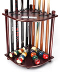 GSE Games & Sports Corner-Style Floor Cue Rack - Solid Wood