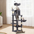 64.5 in Cat Tree Multi-Level Cat House - Spacious Multi-Cat Condo
