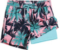 maamgic Mens Swim Trunks with Compression Liner 5 in - Quick Dry Shoes