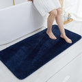 Bath Rugs for Bathroom Extra Thick Navy 24x48 in - Soft Absorbent Mat