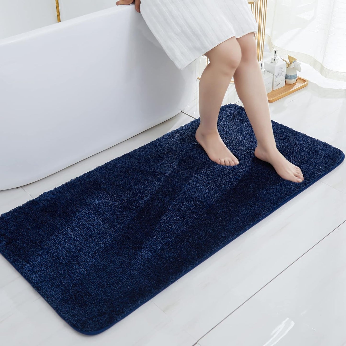 COSY HOMEER Extra Thick Anti-Slip Bath Rugs for Comfort