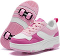 Roller Skate Shoes for Kids Girls Boys Detachable Wheeled Sneakers